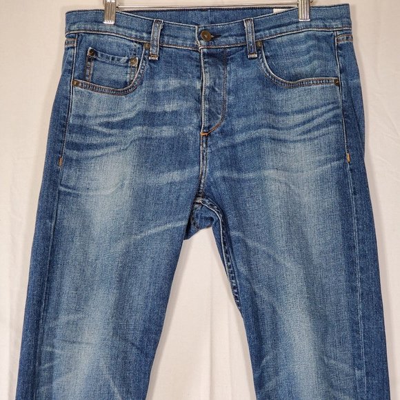 Rag & Bone Fit 3 Slim Straight Leg Jeans Mens 31 (measures 32 x 28) Midrise - Picture 2 of 9